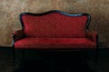 Red luxurious sofa Royalty Free Stock Photo