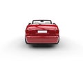 Red luxury car - back view Royalty Free Stock Photo
