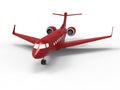 Red luxury private jet Royalty Free Stock Photo