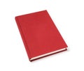 Red lying book isolated