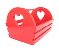 Red magazine rack Royalty Free Stock Photo