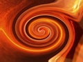 Red magma spiral. Swirling black, brown, red and orange lines. Abstract bright background Royalty Free Stock Photo