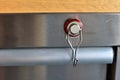 Magnetic metal hook Royalty Free Stock Photo