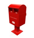 Red Mail Box Royalty Free Stock Photo