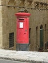 Red mail pillar box Royalty Free Stock Photo