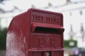 Red mailbox in London Royalty Free Stock Photo