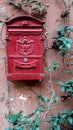 Red Mailbox/ Rome, Italy Royalty Free Stock Photo