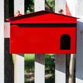 Red mailbox Royalty Free Stock Photo