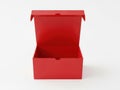 Red mailing box isolated on white background Royalty Free Stock Photo