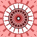 Red Mandala for element ilustration icon