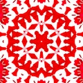 Red Mandala illustration background. Royalty Free Stock Photo