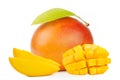 Mango fruit isolated white background Royalty Free Stock Photo