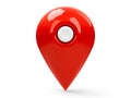 Red map pointer blank 3 Royalty Free Stock Photo