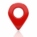 Red Location Marker Royalty Free Stock Photo