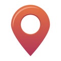Red Map Pointer Location Pin Vector Icon Royalty Free Stock Photo