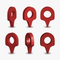 Red map pointer Royalty Free Stock Photo