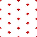 Red maple canada seamless pattern. Vector Illustration Royalty Free Stock Photo