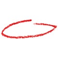 Red marker pen highlighter circle Royalty Free Stock Photo