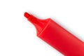 Red marker on white background Royalty Free Stock Photo