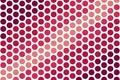 Red maroon circular dot pattern on textured background. Abstract design concept Royalty Free Stock Photo