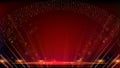 Red Maroon Golden lights rays Stage Royal Awards Graphics Background. Modern Luxury Graphics. Royalty Free Stock Photo