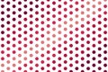 Red maroon hexagonal dot pattern with seamless geometric design. Abstract texture concept Royalty Free Stock Photo