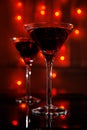Red martini glass Royalty Free Stock Photo