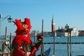 Red mask at Carnival of Venice 2011 Royalty Free Stock Photo