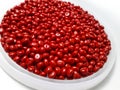 Red masterbatch granule Royalty Free Stock Photo