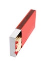 Red matches. Royalty Free Stock Photo