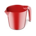 Red measuring plastic bowl Royalty Free Stock Photo