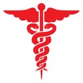 Red medical sign