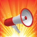 Red Megaphone Royalty Free Stock Photo