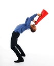 Red Megaphone Royalty Free Stock Photo