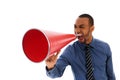 Red Megaphone Royalty Free Stock Photo