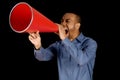 Red Megaphone Royalty Free Stock Photo