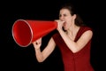 Red Megaphone Royalty Free Stock Photo