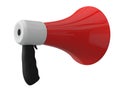 Red megaphone Royalty Free Stock Photo