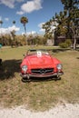 Red 1957 Mercedes Benz 190SL at the 10th Annual Classic Car and Craft Show