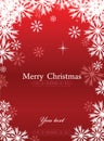 Red Merry Chrismas background Royalty Free Stock Photo