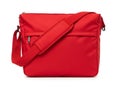 Red messenger bag with adjustable strap Royalty Free Stock Photo