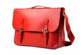 Red Messenger Bag On White Background Royalty Free Stock Photo