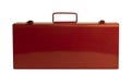 Red metal case for tools. Royalty Free Stock Photo