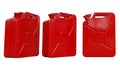 Red Metal Fuel Tank for Transporting and Storing Petrol Royalty Free Stock Photo