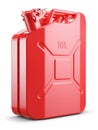 Red metal jerry can