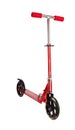 Red metal scooter Royalty Free Stock Photo