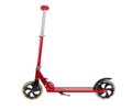 Red metal scooter Royalty Free Stock Photo