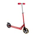 Red metal scooter Royalty Free Stock Photo