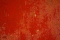 Red grunge metal texture background, damaged surface