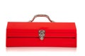 A red metal toolbox Royalty Free Stock Photo